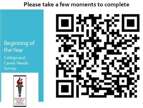 QR Code for Beginning of the Year College and Career Needs Survey